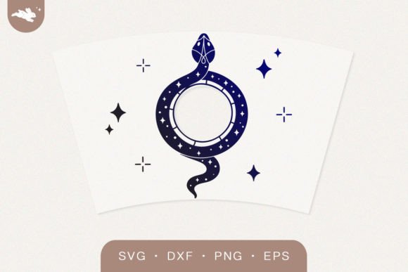 Celsetial Snake Cup Wrap: Graphics for Crafts That Deliver Mood & Craft Precision