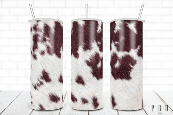 Cow Print PNG for 20 Oz Skinny Tumbler: Graphics & Crafts Asset Review