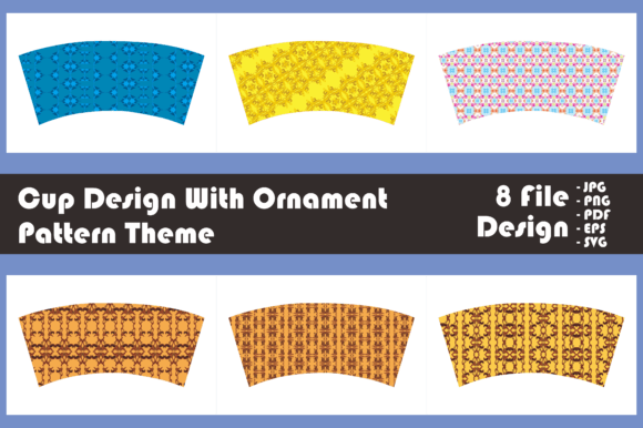Cup Design with Ornament Pattern Theme: Graphics for Crafts Brands