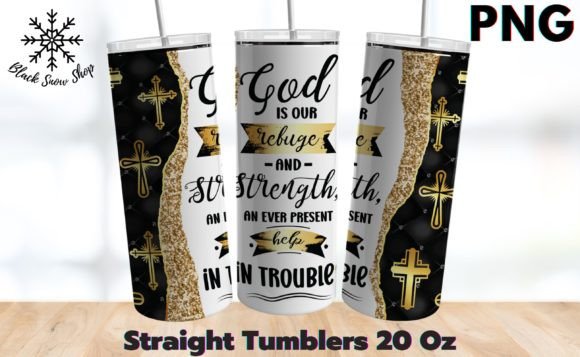 Faith Bible Verse Tumbler Sublimation Graphics for Crafts