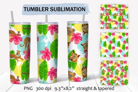 Leopard Sublimation Tumbler Wraps: Graphics for Crafts