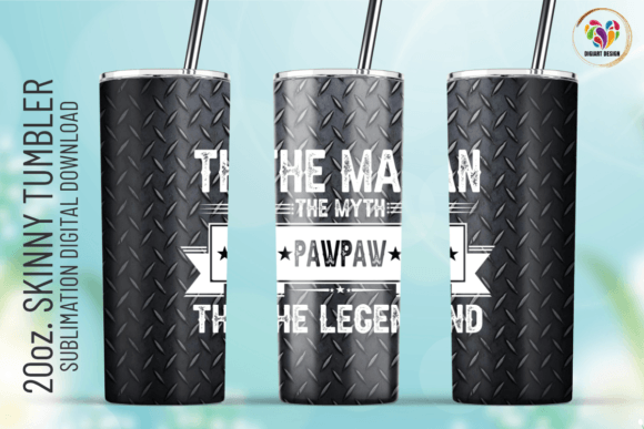 Pawpaw Man Myth Legend 20os Tumbler Wrap: Graphics & Print Templates