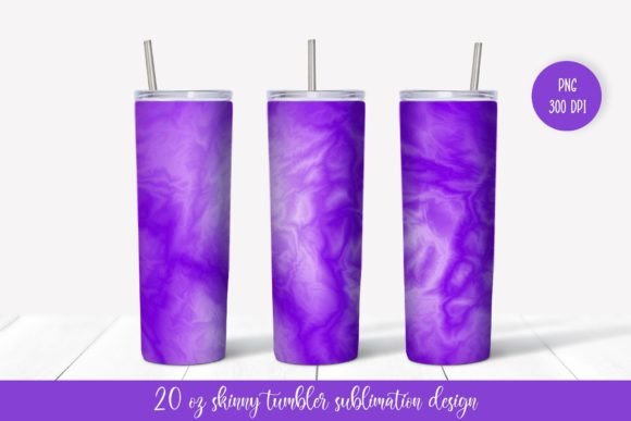 Purple Marble Fluid Skinny Tumbler Graphics & Illustrations