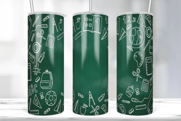 Teacher Tumbler PNG Sublimation Design: Graphics & Print Templates