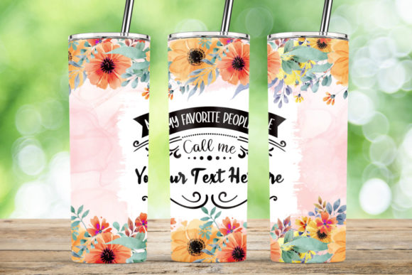 Tumbler Wrap Watercolor Flowers Wrap: Graphics for Crafts