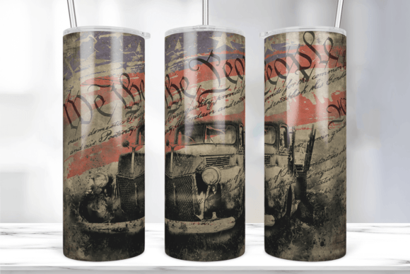 We the People Tumbler Wrap Design: Graphics & Print Templates